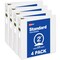 Avery® Standard View 3 Ring Binders, 2" Round Rings, 375-Sheet Capacity, 2.8 Inch Wide Spine, White Binders, Ideal for Lightweight Organization and Occasional Referencing (4-Pack of 19202)